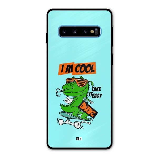 Cool Dude Metal Back Case for Galaxy S10