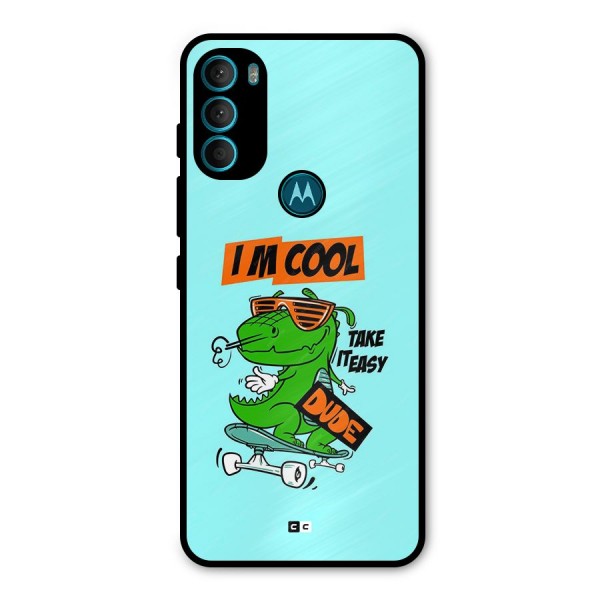 Cool Dude Metal Back Case for Moto G71 5G