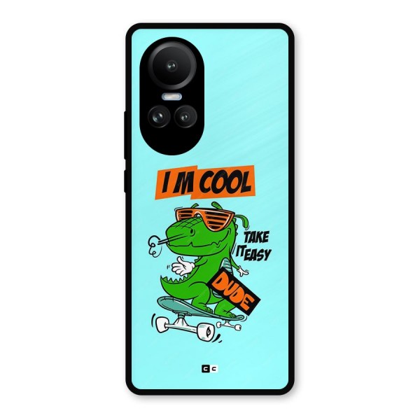 Cool Dude Metal Back Case for Oppo Reno10 Pro