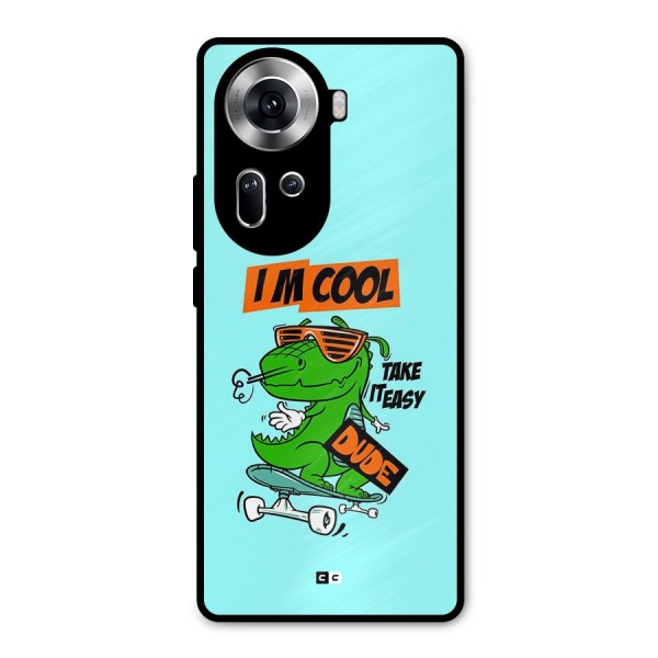 Cool Dude Metal Back Case for Oppo Reno11 5G