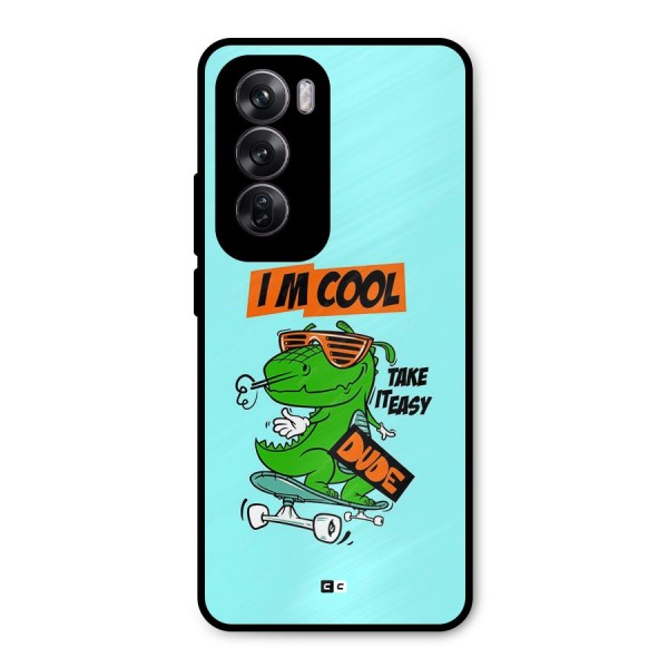 Cool Dude Metal Back Case for Oppo Reno12 Pro