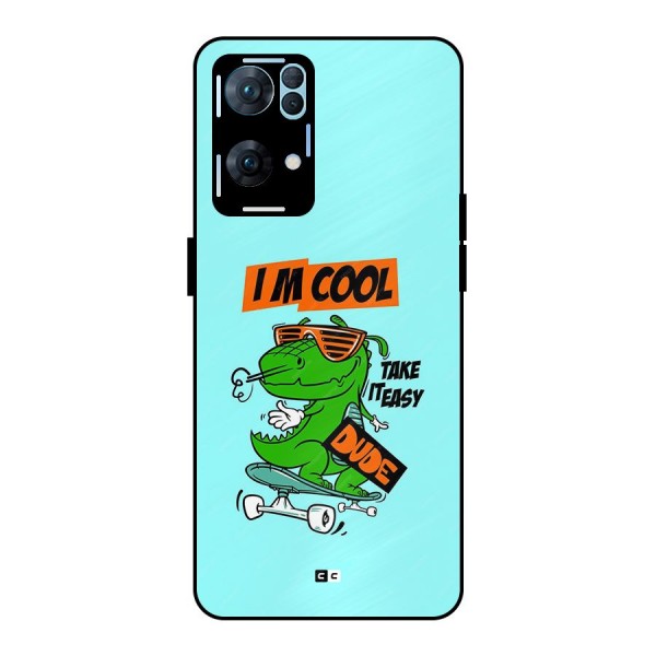 Cool Dude Metal Back Case for Oppo Reno7 Pro 5G