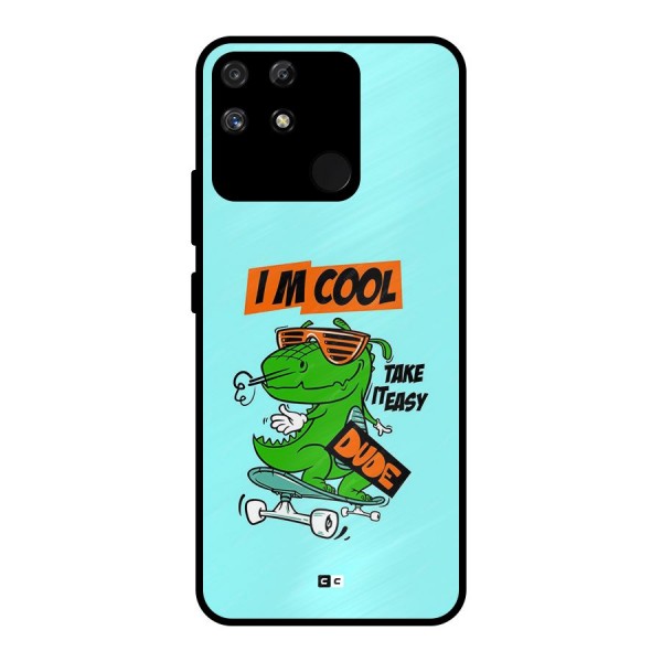 Cool Dude Metal Back Case for Realme Narzo 50A