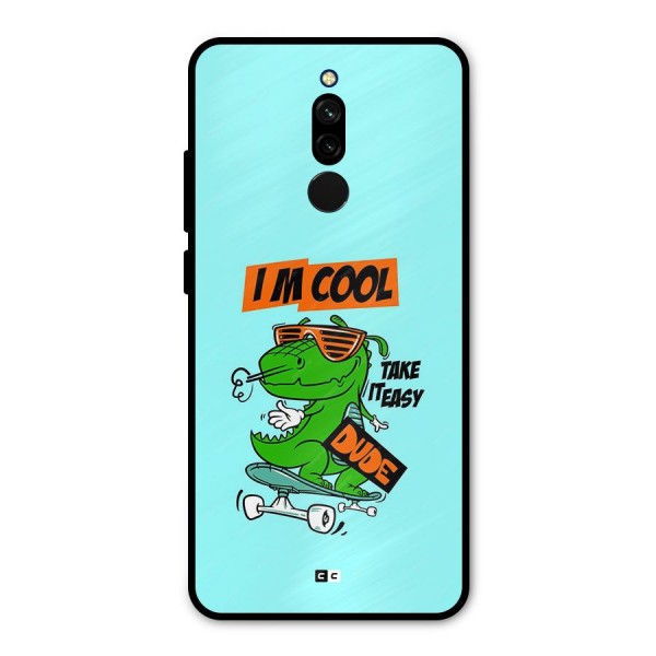 Cool Dude Metal Back Case for Redmi 8