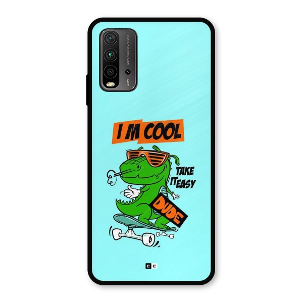 Cool Dude Metal Back Case for Redmi 9 Power