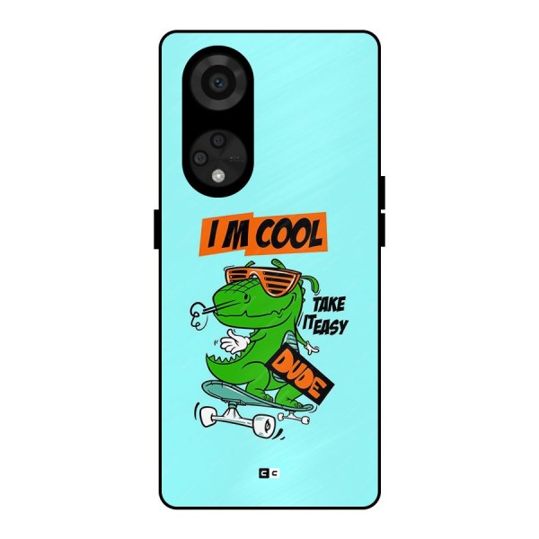 Cool Dude Metal Back Case for Reno8 T 5G