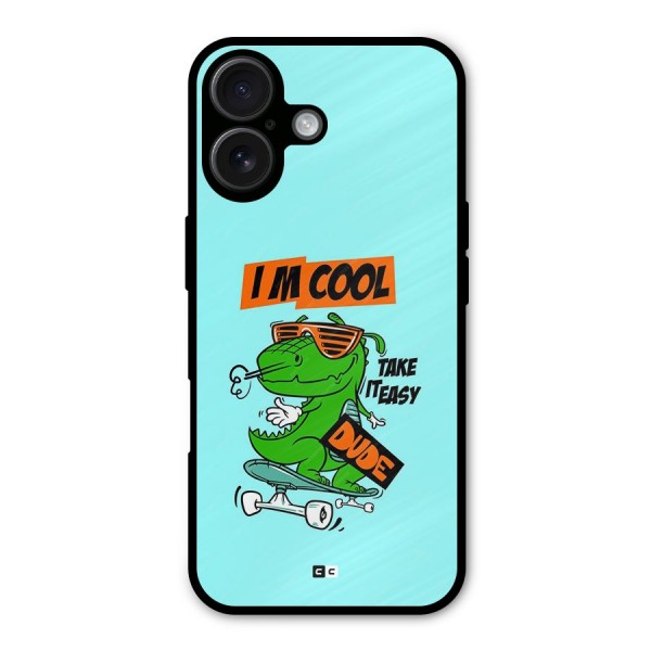 Cool Dude Metal Back Case for iPhone 16