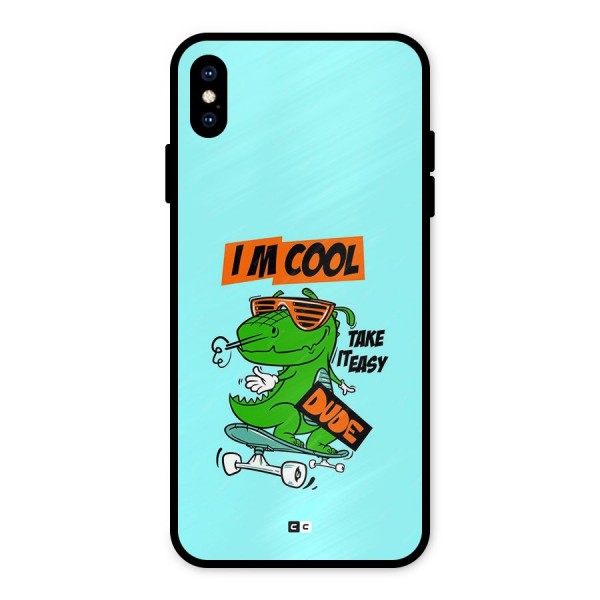 Cool Dude Metal Back Case for iPhone XS Max