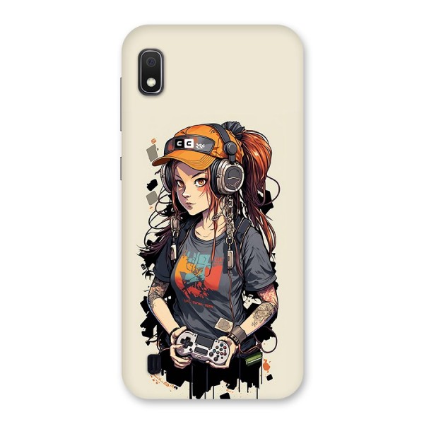 Cool Gamer Girl Back Case for Galaxy A10