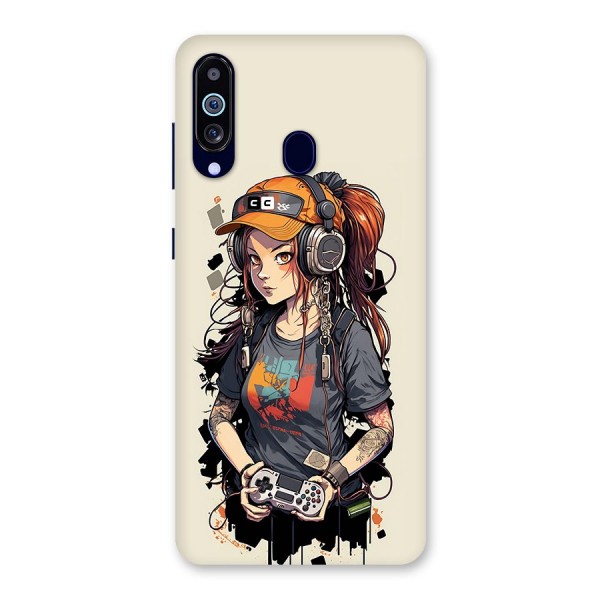 Cool Gamer Girl Back Case for Galaxy A60