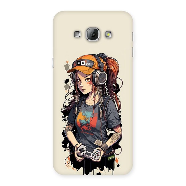 Cool Gamer Girl Back Case for Galaxy A8