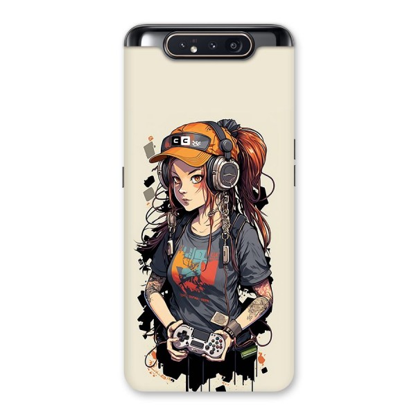 Cool Gamer Girl Back Case for Galaxy A80