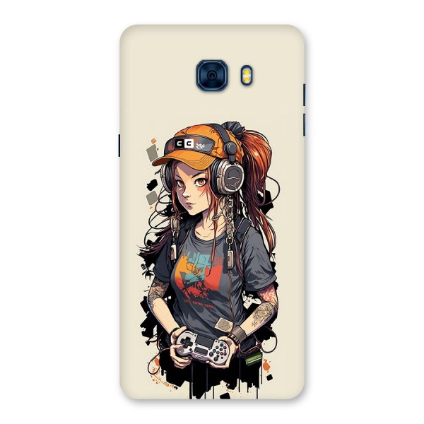 Cool Gamer Girl Back Case for Galaxy C7 Pro