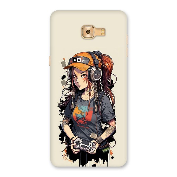 Cool Gamer Girl Back Case for Galaxy C9 Pro