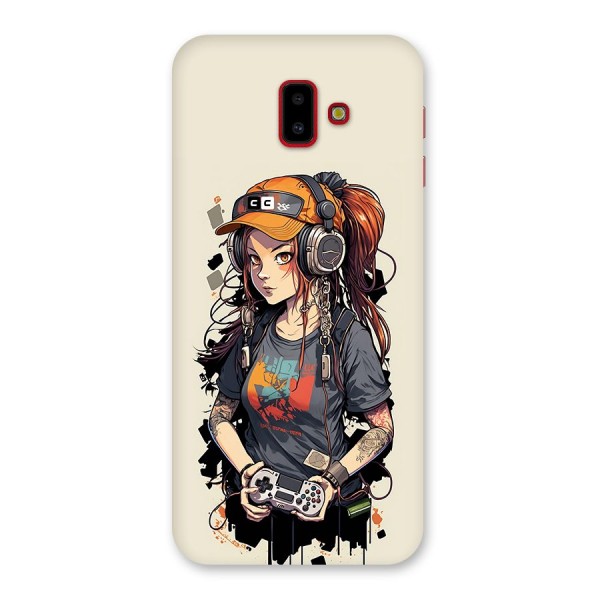 Cool Gamer Girl Back Case for Galaxy J6 Plus