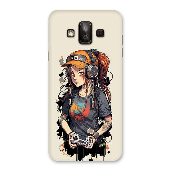 Cool Gamer Girl Back Case for Galaxy J7 Duo