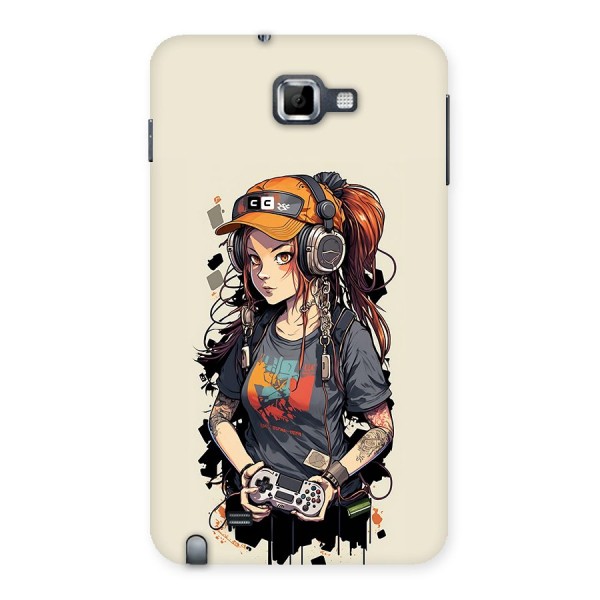 Cool Gamer Girl Back Case for Galaxy Note