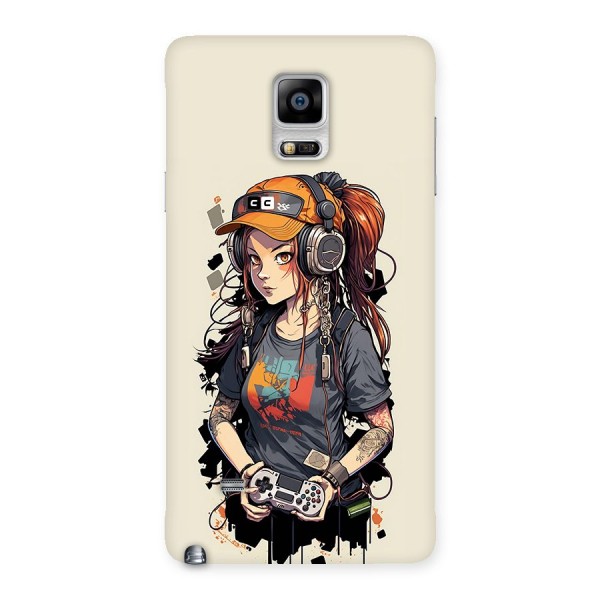 Cool Gamer Girl Back Case for Galaxy Note 4