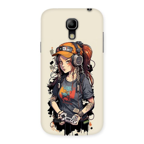 Cool Gamer Girl Back Case for Galaxy S4 Mini