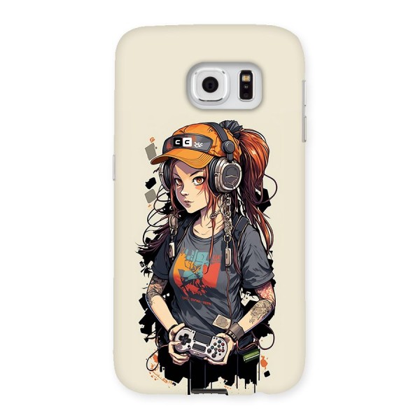 Cool Gamer Girl Back Case for Galaxy S6