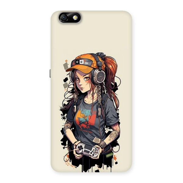 Cool Gamer Girl Back Case for Honor 4X