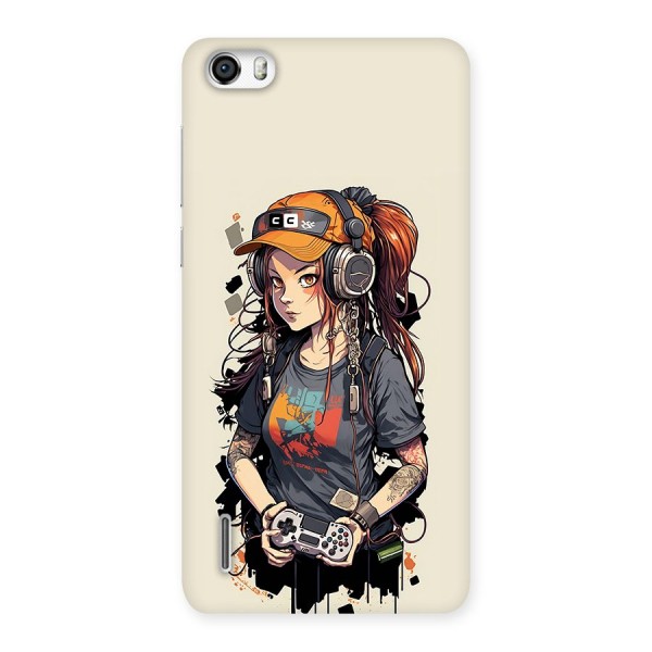 Cool Gamer Girl Back Case for Honor 6