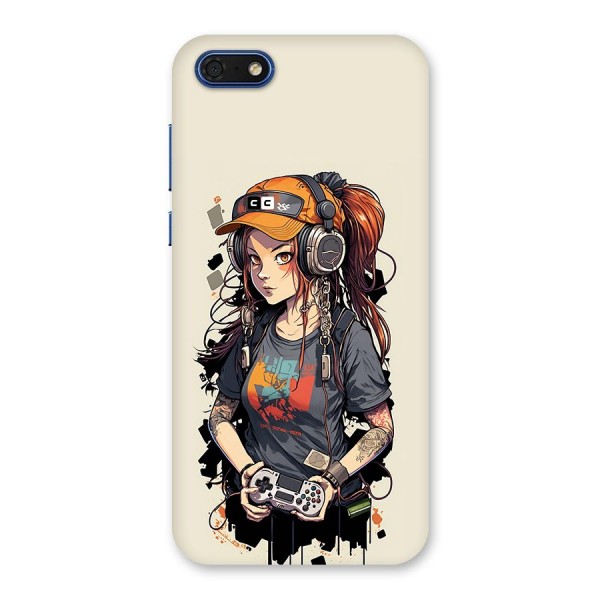 Cool Gamer Girl Back Case for Honor 7s