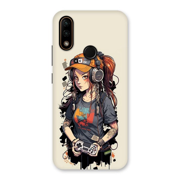 Cool Gamer Girl Back Case for Lenovo A6 Note