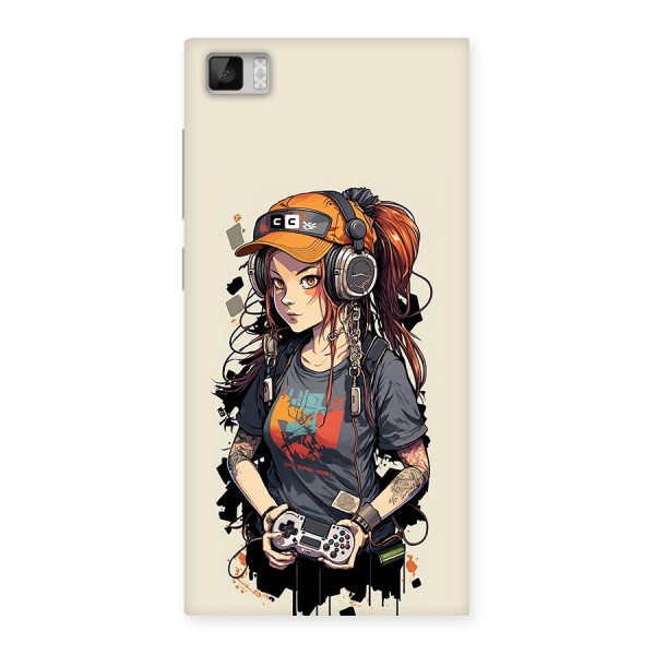 Cool Gamer Girl Back Case for Mi3