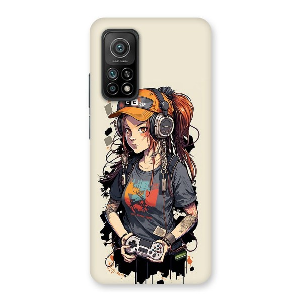 Cool Gamer Girl Back Case for Mi 10T Pro 5G