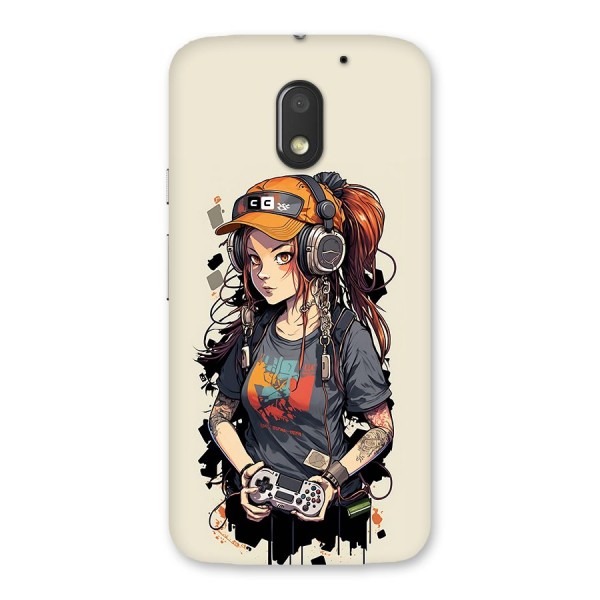 Cool Gamer Girl Back Case for Moto E3 Power