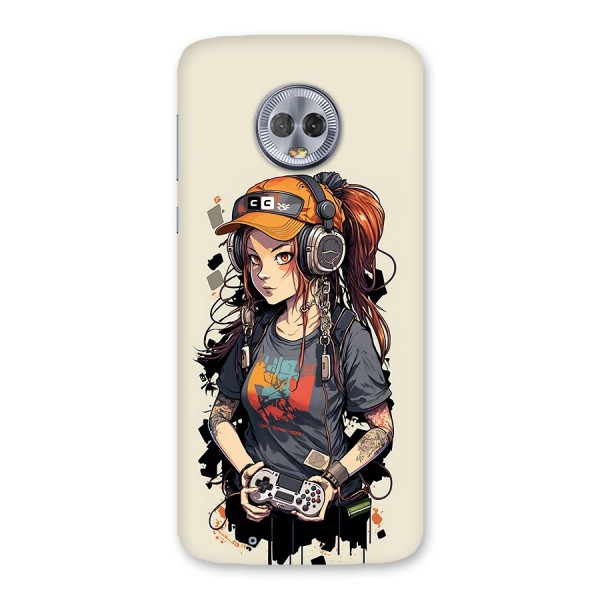 Cool Gamer Girl Back Case for Moto G6