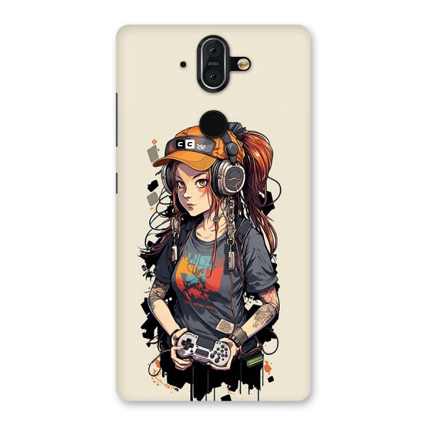 Cool Gamer Girl Back Case for Nokia 8 Sirocco