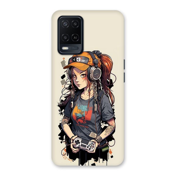 Cool Gamer Girl Back Case for Oppo A54