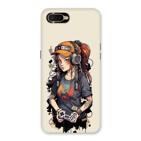 Cool Gamer Girl Back Case for Oppo K1