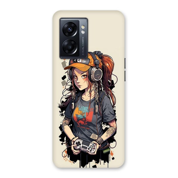 Cool Gamer Girl Back Case for Oppo K10 5G