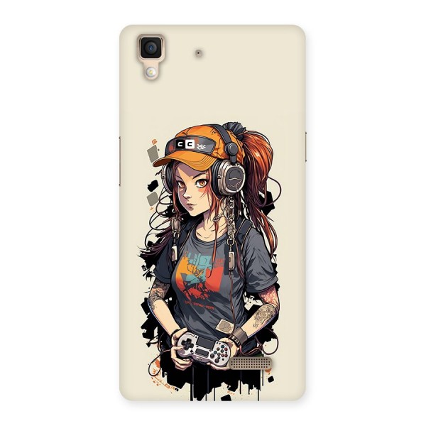 Cool Gamer Girl Back Case for Oppo R7