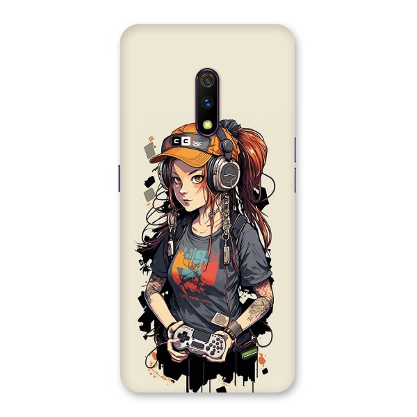 Cool Gamer Girl Back Case for Realme X