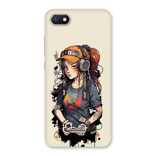 Cool Gamer Girl Back Case for Redmi 6A