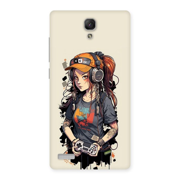 Cool Gamer Girl Back Case for Redmi Note