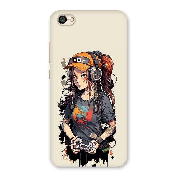 Cool Gamer Girl Back Case for Redmi Y1 Lite