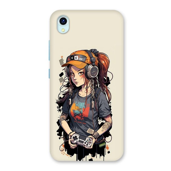 Cool Gamer Girl Back Case for Vivo Y1s