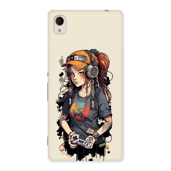 Cool Gamer Girl Back Case for Xperia M4