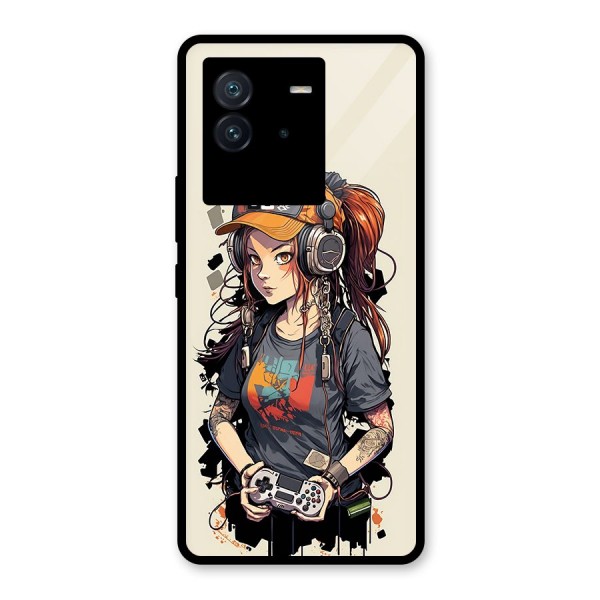 Cool Gamer Girl Glass Back Case for Vivo iQOO Neo 6 5G