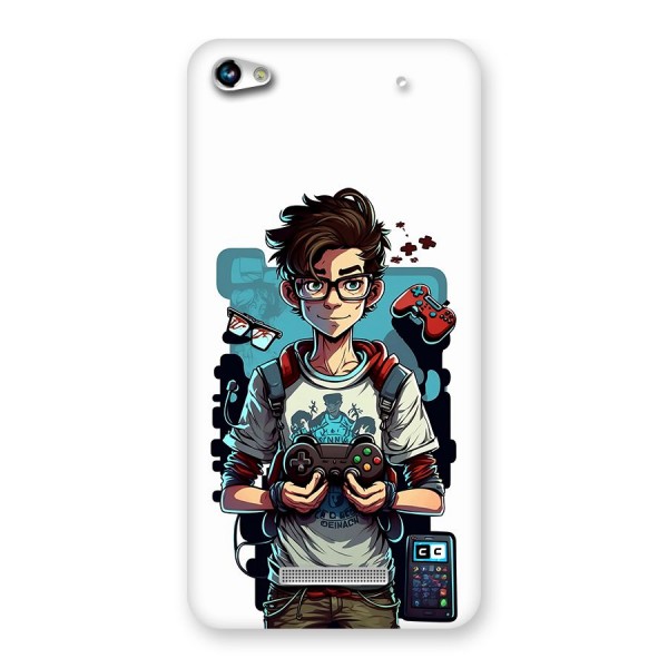 Cool Gamer Guy Back Case for Canvas Hue 2 A316