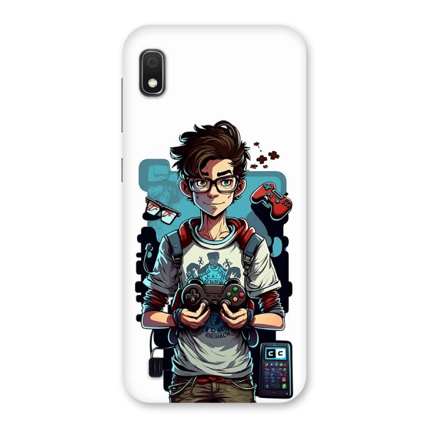 Cool Gamer Guy Back Case for Galaxy A10