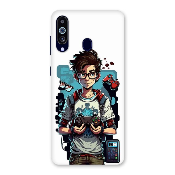 Cool Gamer Guy Back Case for Galaxy A60