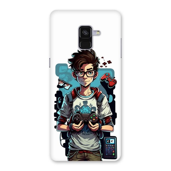 Cool Gamer Guy Back Case for Galaxy A8 Plus