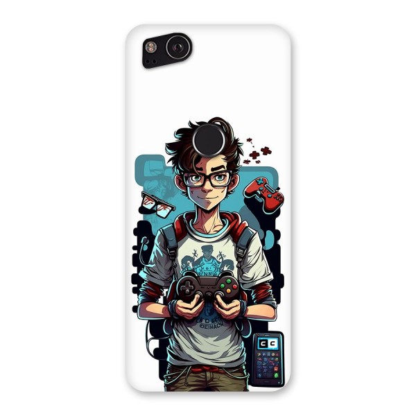 Cool Gamer Guy Back Case for Google Pixel 2