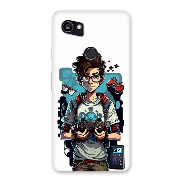 Cool Gamer Guy Back Case for Google Pixel 2 XL